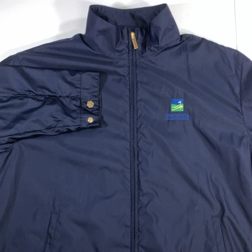 Polo Ralph Lauren Golf Navy Blue Jacket Wachovia‎ Championship Size Large